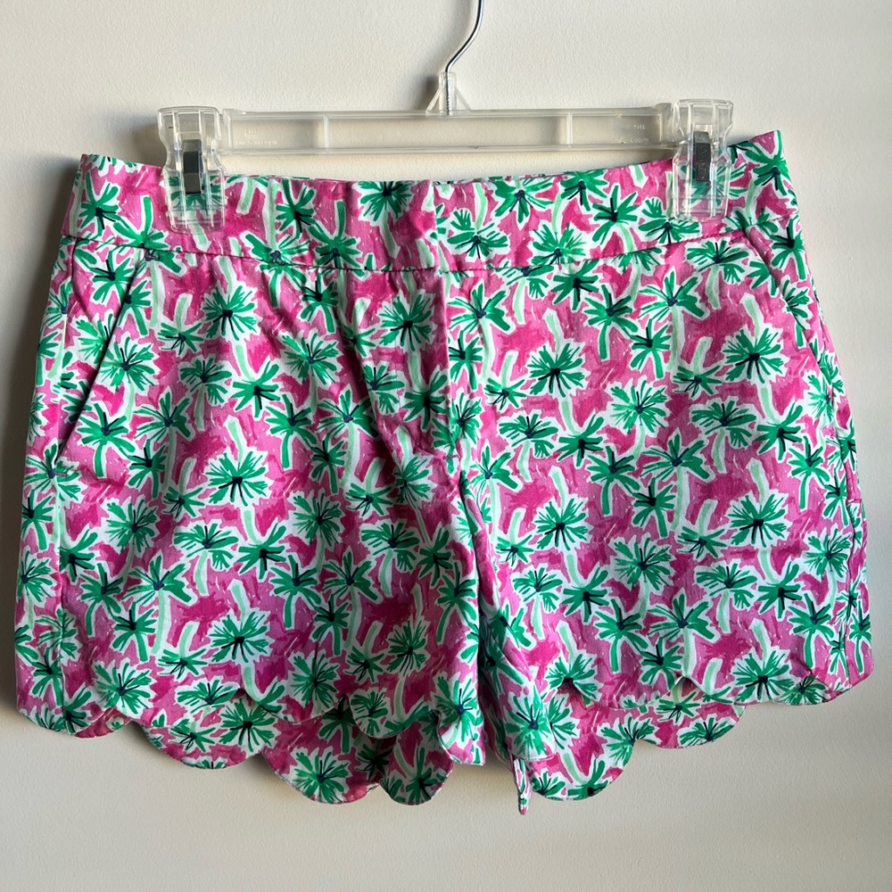 Tropical Pink and Green Women's Shorts